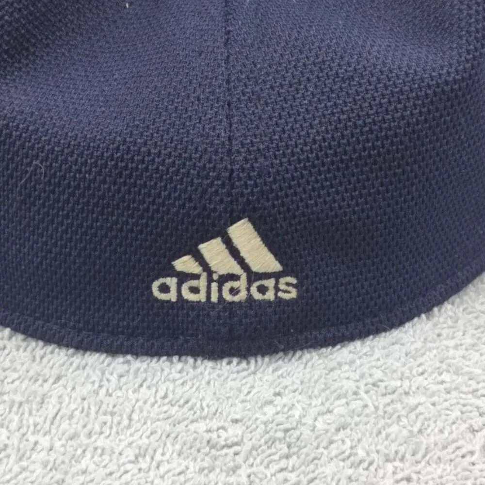 Adidas A-Flex Fitted Baseball Cap Men's L/XL Navy Blue Performance Hat